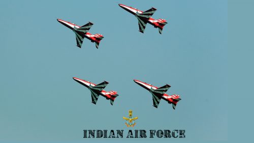 Indian Air Force Wallpaper with Advanced Jet Trainer Aircrafts
