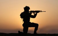 Indian Army Wallpaper with Soldier in Silhouette