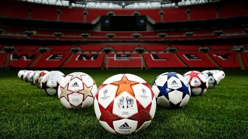 Pics of Soccer Balls on Wembley Stadium