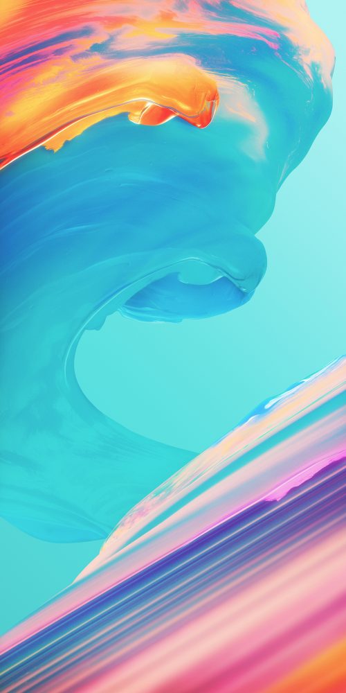Picture of Colorful Waves in Abstract for Xiaomi Redmi 5 Plus Wallpaper