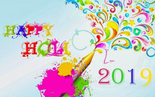 Colorful Abstract Happy Holi 2019 Wallpaper