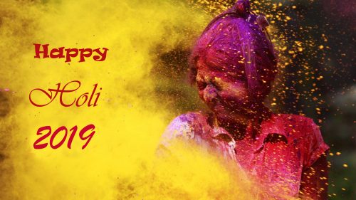 Greeting Card for Happy Holi 2019