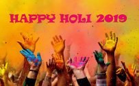 Happy Holi 2019 Background for Desktop Background
