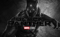 Black Panther Wallpaper with Marvel Studios Logo