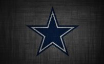 Dallas Cowboys Logo Wallpaper in HD 1080p with Dark Grey Pattern