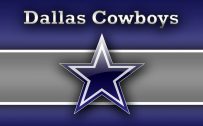 Dallas Cowboys Logo Wallpaper with Navy Silver White Background