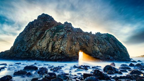 Natural Images HD 1080p Download with Keyhole Arch at Pfeiffer Beach