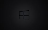 4K Black Wallpapers for Windows 10 #01 of 10 - Black Pattern with 3D Logo