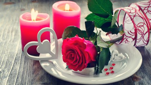 Top 25 Pictures Of Red Roses - #20 - with Candle