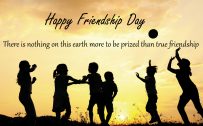 Picture for Happy Friendship Day with Children on Silhouette