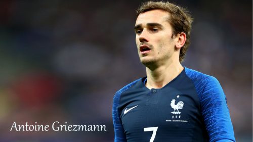 Antoine Griezmann with 2018 France Football Team Jersey for World Cup