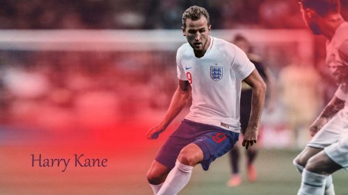 Harry Kane with England National Football Jersey for Russia 2018 FIFA World Cup