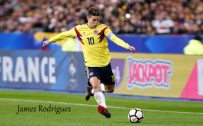 James Rodríguez with Colombia National Football Jersey for Russia 2018 FIFA World Cup