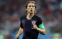 Luka Modric in FIFA 2018 Russia World Cup with Croatian National Team Jersey for Desktop Wallpaper