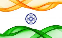 Indian Flag Art for Independence Day Celebration