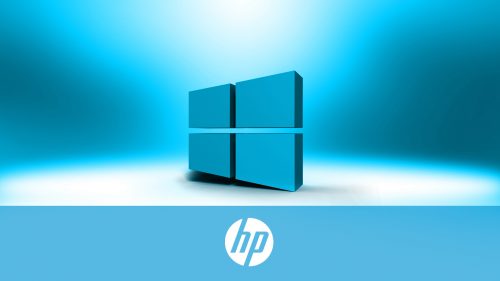 Windows 10 OEM Wallpaper for HP Laptops 06 0f 10 - 3D Windows 10 Logo with HP
