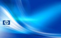 Windows 10 OEM Wallpaper for HP Laptops 07 0f 10 - HP Invent Logo with Abstract Blue Background