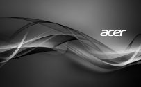 Acer Laptop Background with Abstract Grayscale Lights