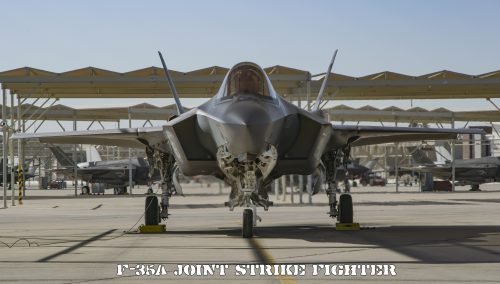 Fighter Jet Wallpaper with Close Up Photo of F-35A Joint Strike Fighter of the Royal Australian Air Force