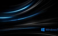 Windows 10 wallpaper HD 3D for Desktop with Abstract Black Background