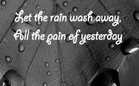 Motivational Wallpaper for Mobile with Quotes about Rain