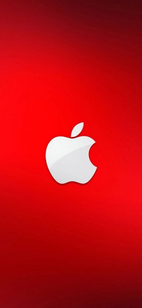 10 Alternative Wallpapers for Apple iPhone 11 - 04 - Red Background and White Logo