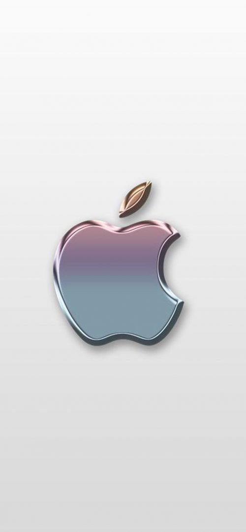 10 Alternative Wallpapers for Apple iPhone 11 - 06 - Silver 3D Logo