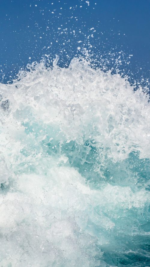 Beach Wallpaper for iPhone - 08 - Splash Wave