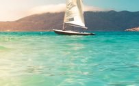 Beach Wallpaper for iPhone – 04 – Photo of Sailing Boat