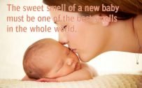 Top 20 Baby Quotes and Sayings for Mom 02 - The sweet smell of a baby
