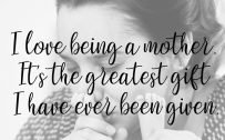Top 20 Baby Quotes and Sayings for Mom 18 - I love being a mother
