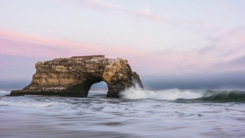 Beautiful Nature Wallpaper Big Size #50 – Low Exposure Photo of Natural Bridges State Beach