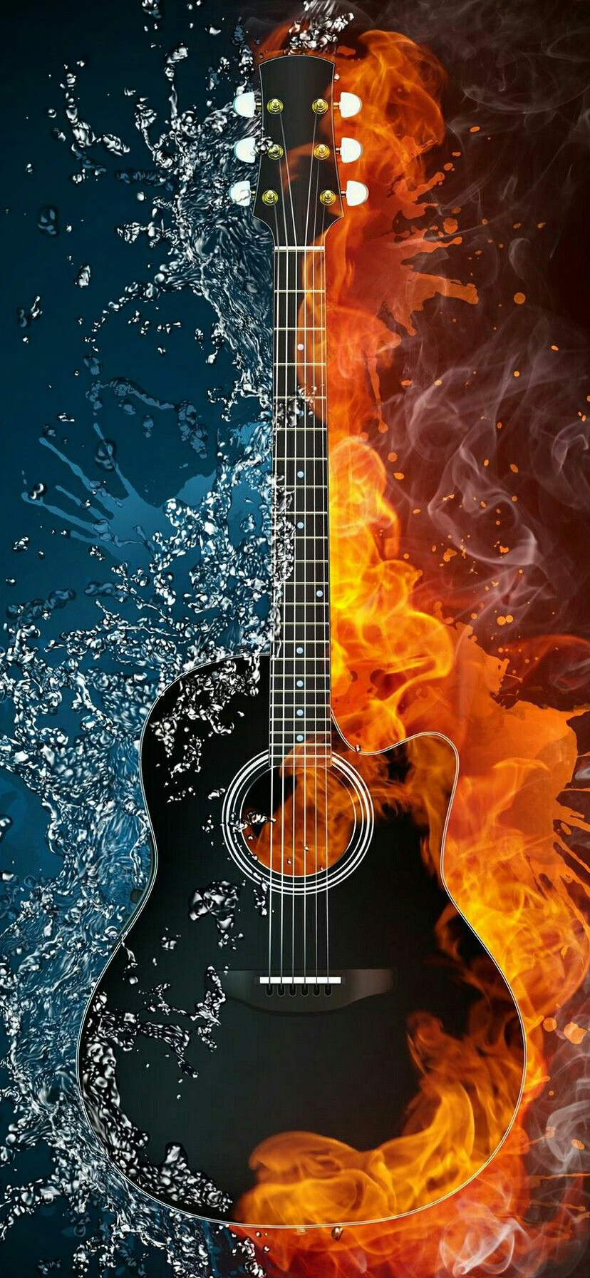 Free iPhone 11 Wallpaper Download 01 of 20 - Guitar Art Picture - HD