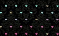 Apple iPhone SE Wallpaper 08 0f 50 - Love Signs in a Dark Background