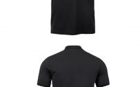 10 Blank T-Shirt Template Designs with Portrait Mode - 09 - Black Polo Mockup Front And Back