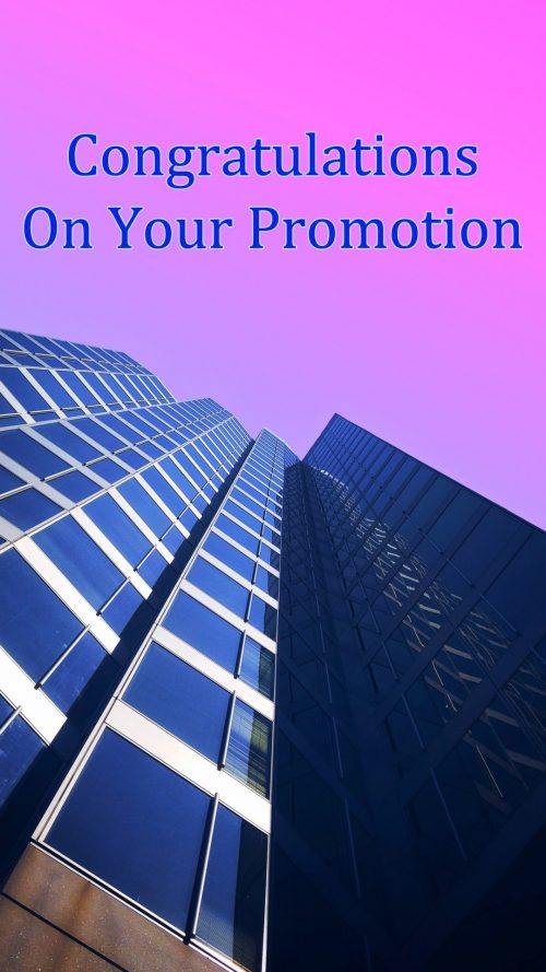 Congratulations Images for Promotion with Building Picture