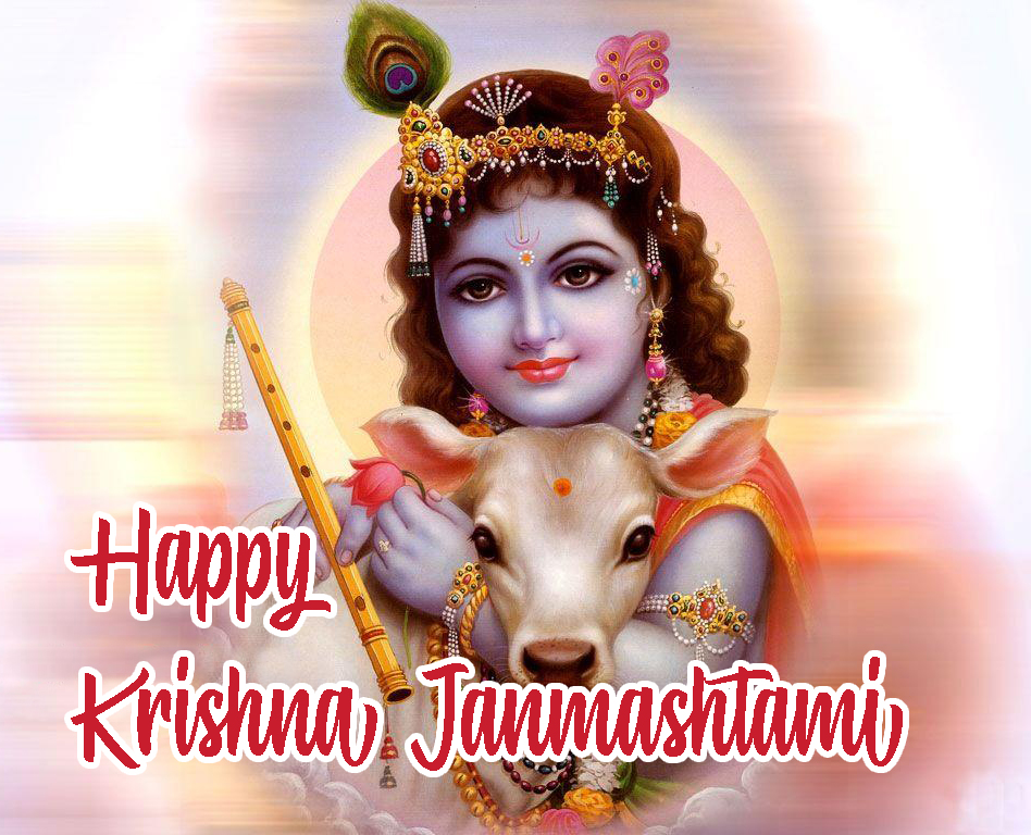 Krishna Janmashtami Wallpaper for Greeting Card Design - HD Wallpapers