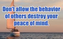 20 Most Favorite Saturday Thoughts and Motivational Images 01 - Don't allow the behavior of others