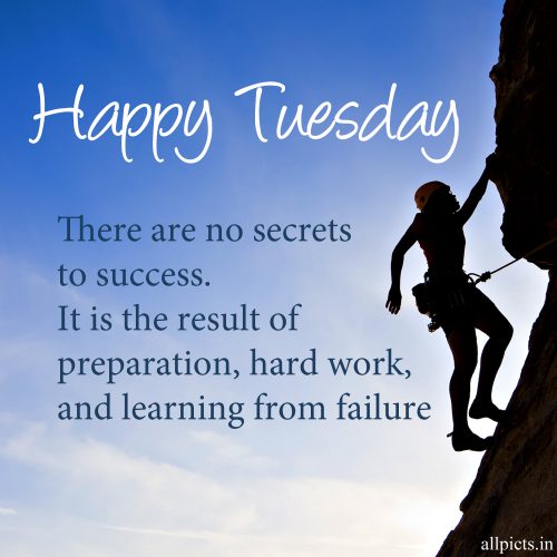 20 Most Favorite Tuesday Motivation Images and Tuesday Thoughts 08 - There are no secrets to success