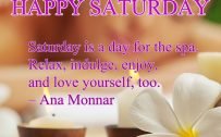 20 Most Favorite Saturday Thoughts and Motivational Images 05 - Saturday is a day for the spa