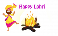 Free Download Lohri Festival PNG Drawing Image