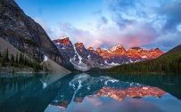 Full HD Nature Wallpapers 1080p for Desktop Background with Picture of Moraine Lake Sunrise