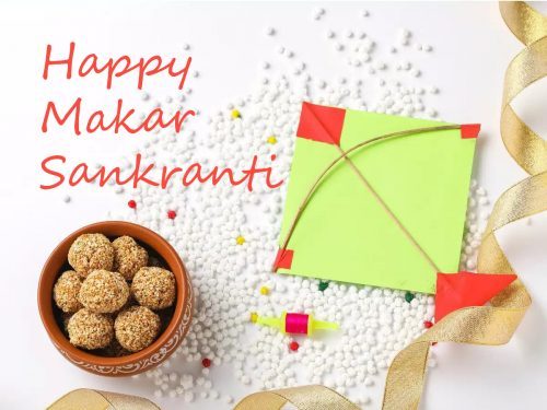 Happy Makar Sankranti Wallpaper with Picture of Kite