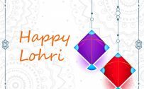 Lohri Kite Images for Happy Lohri Greeting Card