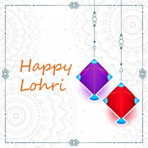 Lohri Kite Images for Happy Lohri Greeting Card