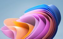 Windows 11 SE 4K Wallpaper with Colorful 3D Waves