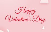 Happy Valentine's Day Wallpaper with Cute Pink Background