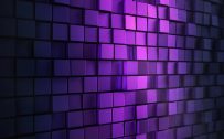 Best 1080x2400 Wallpaper for Mid Range Smartphones with 3D Purple Blocks