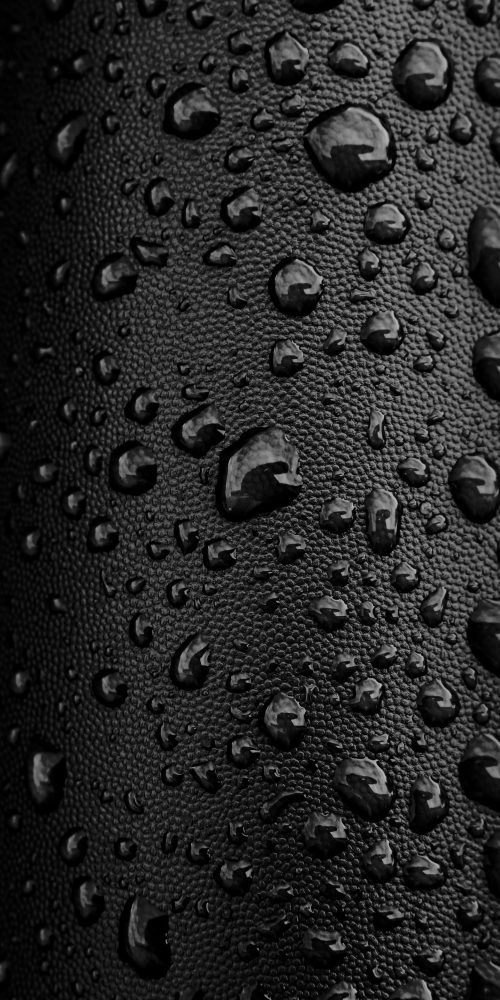 Black Wallpaper for Phone with Water Drop Dark Background
