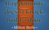 Inspiring Picture with Inspirational Quote by Milton Berle
